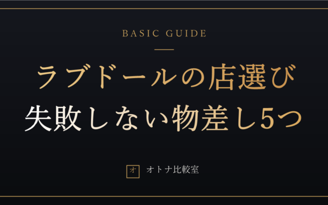 ラブドールはどこで買うべきか。値段だけで店を選んで20万失敗した俺の、店選びの物差し5つ